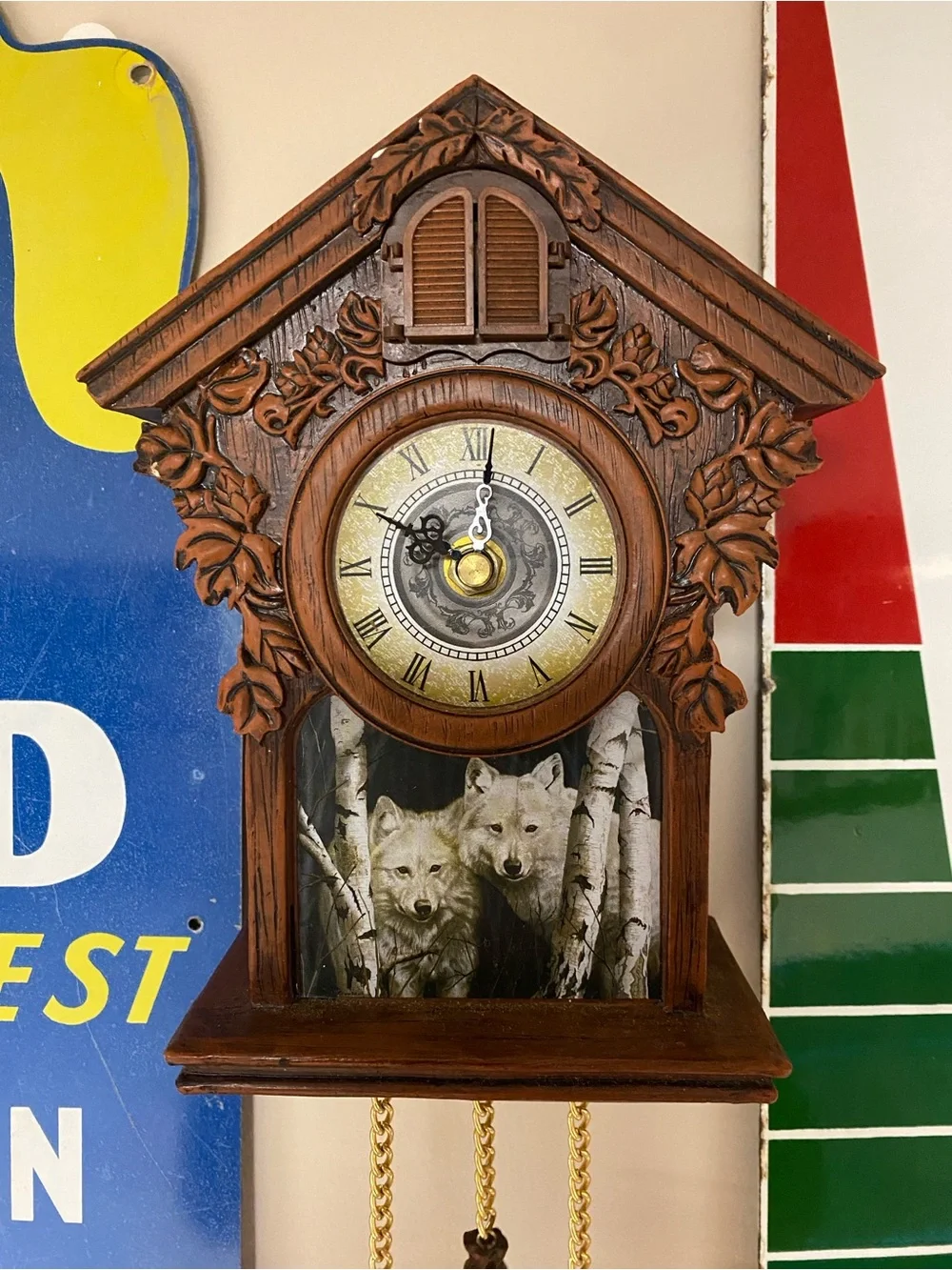 The Bradford Exchange Timeless Encounter Cuckoo Clock Working Limited Edition